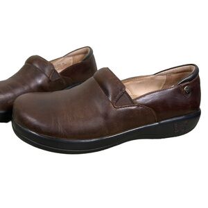 Alegria Keli Oiled Brown Nurse Comfort Shoe Size EU 40 (US 9-9.5)